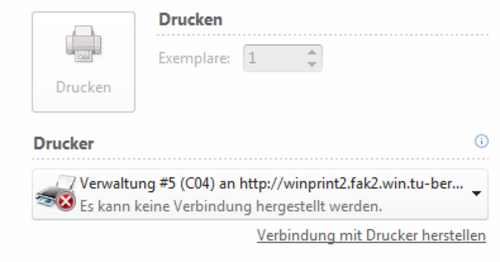 Es kann keine Verbindung hergestellt werden