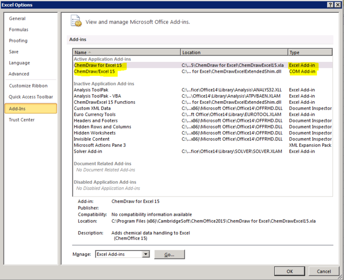 Excel-Options