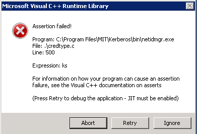 Assertation failed Assertation failed