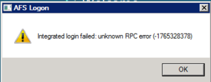 Integrated Logon failed Integrated Logon failed