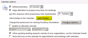 Add holidays Add holidays