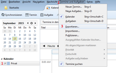 Export Calendar Export Calendar
